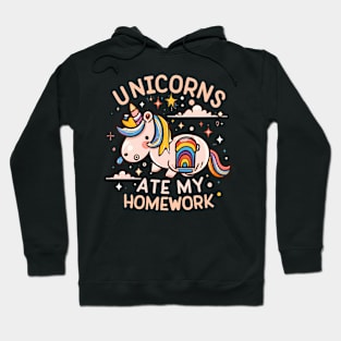 Unicorns ate my homework Hoodie